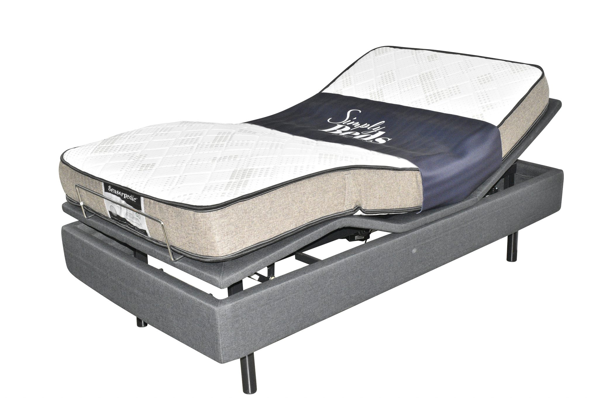 single adjustable bed and mattress