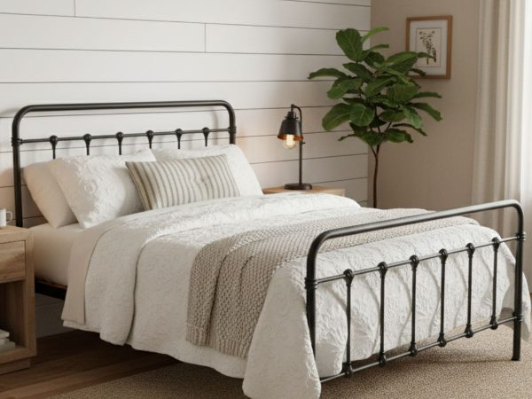 Simply Beds | Upholstered White Timber Miko Bed