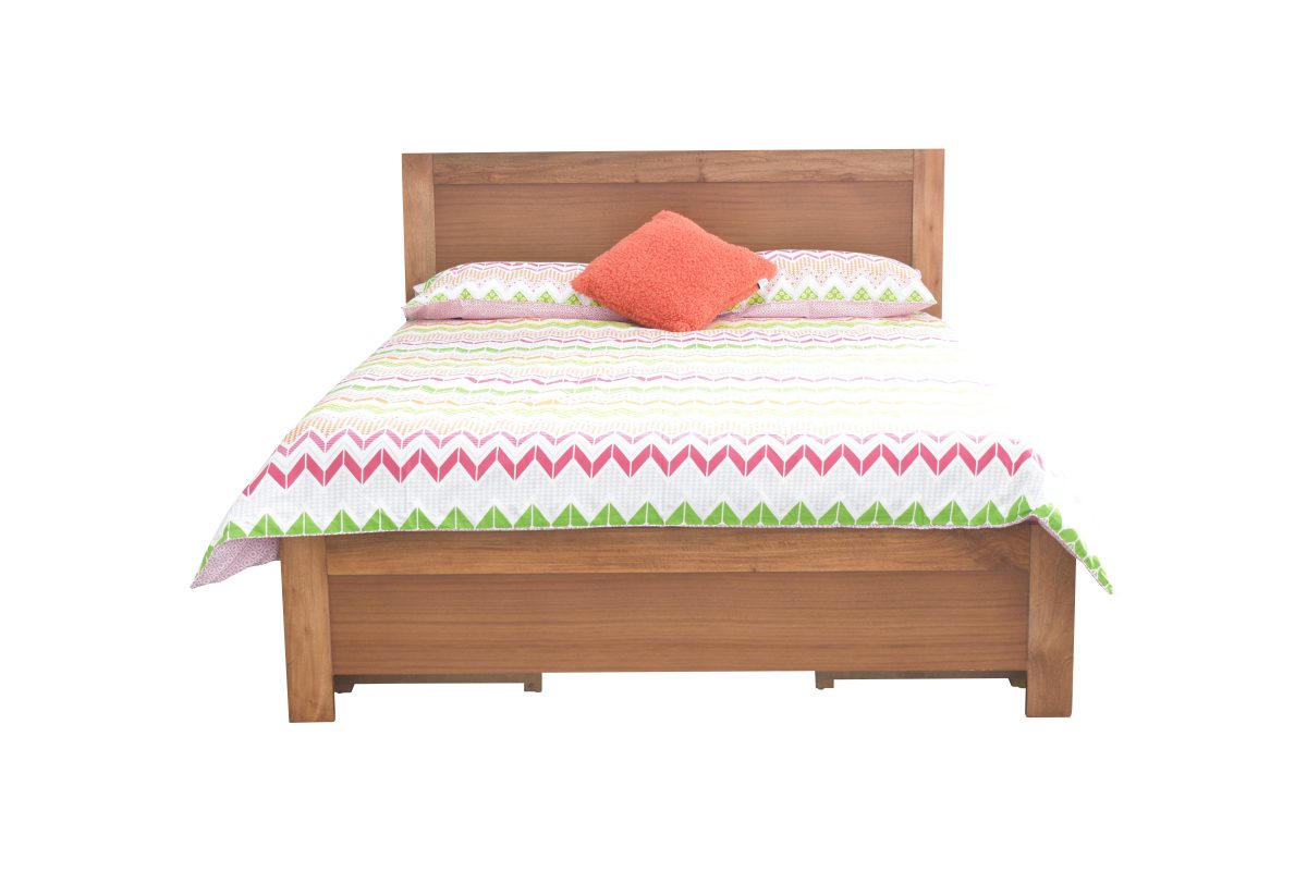 Double Bed Timber And Metal Solid Timber Heritage Bed Denver