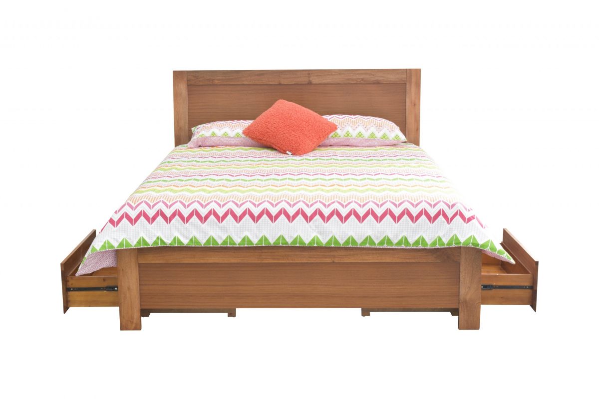 Peregian Bed With Drawers