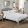Simply Beds | Upholstered White Timber Miko Bed
